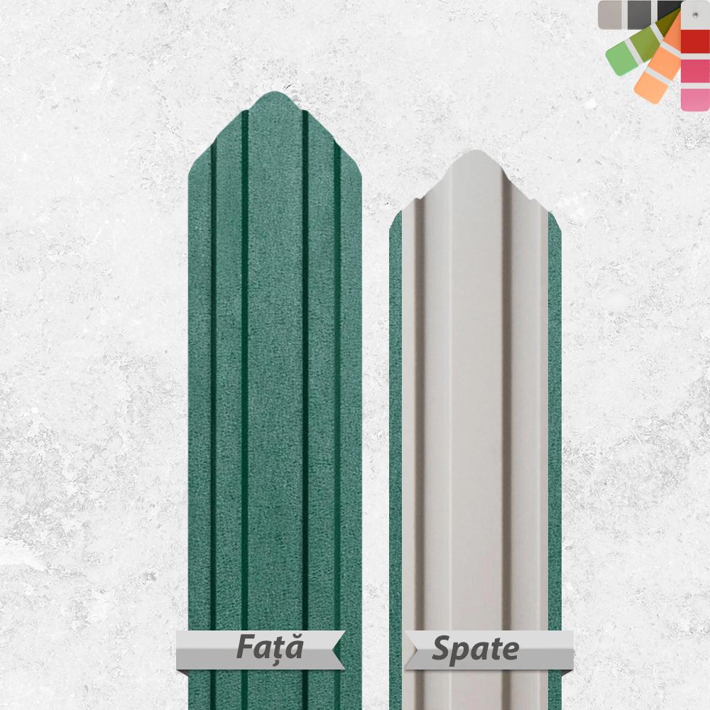 Sipca metalica ascutita gard, Verde Mat