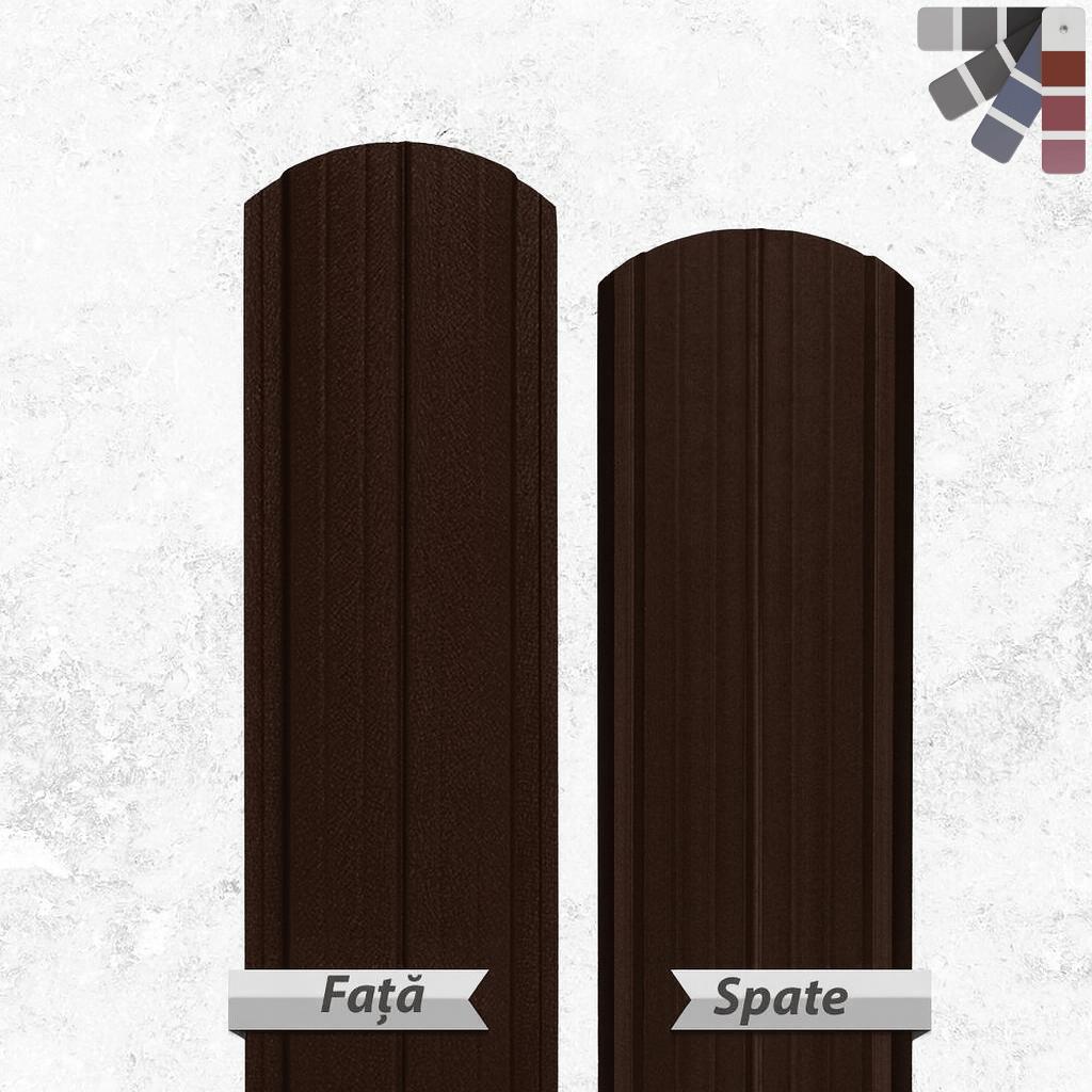 Sipca metalica semirotunda gard, Maro Mat